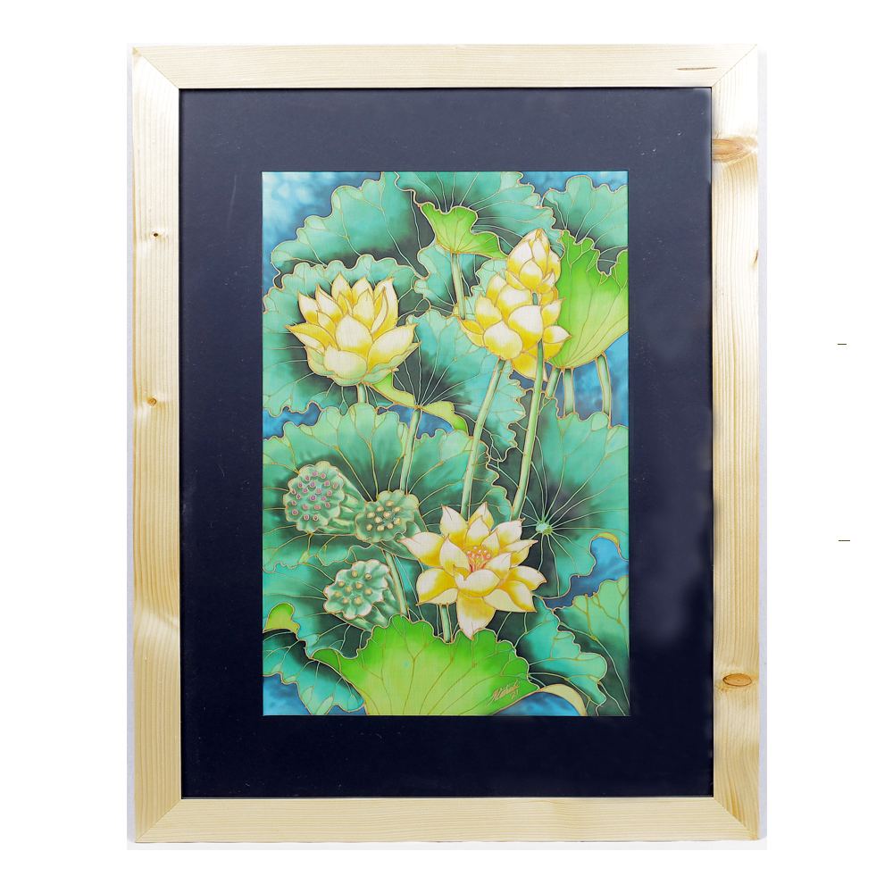 THE YELLOW LOTUS BATIK 33 (WITH FRAME)