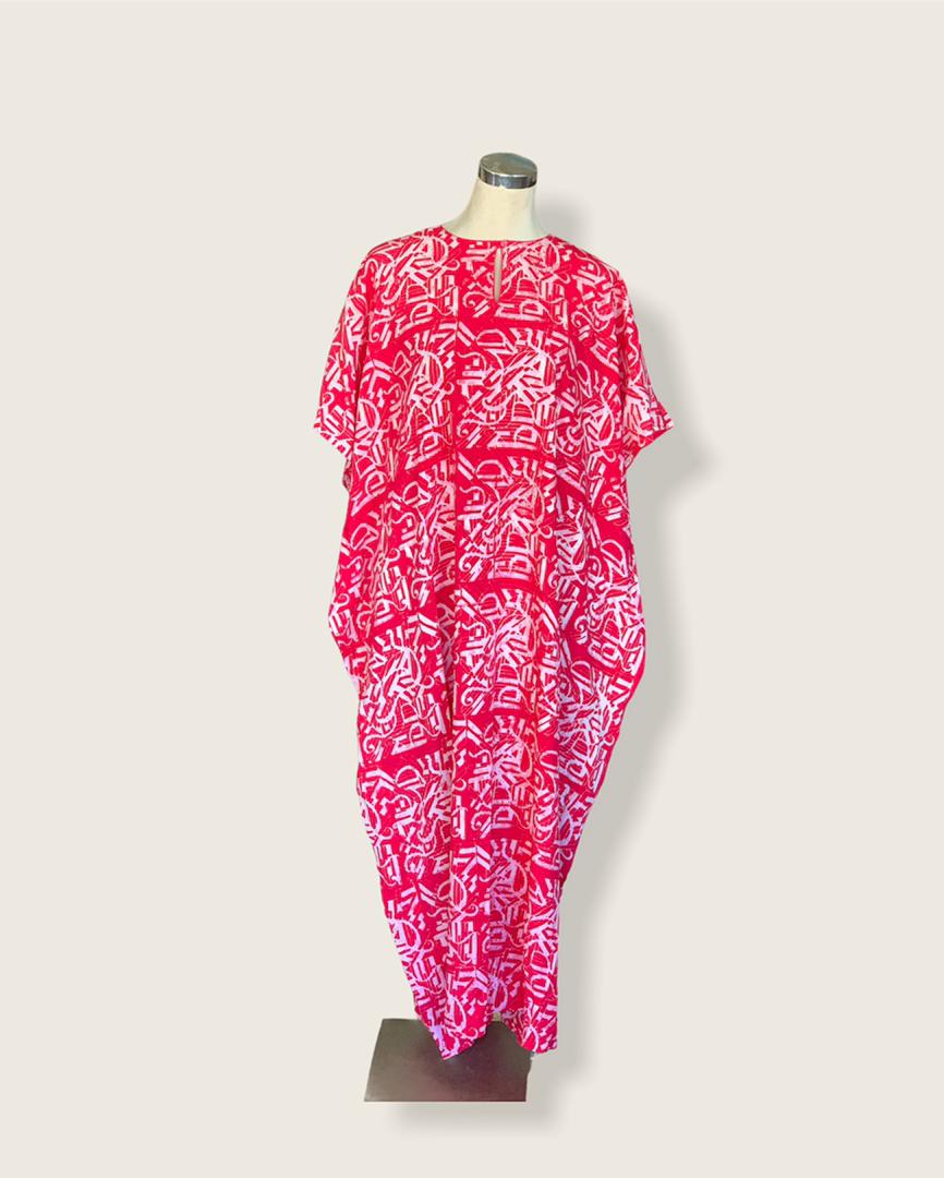 KAFTAN TIDUR BATIK BLOK (FULL DESIGN)