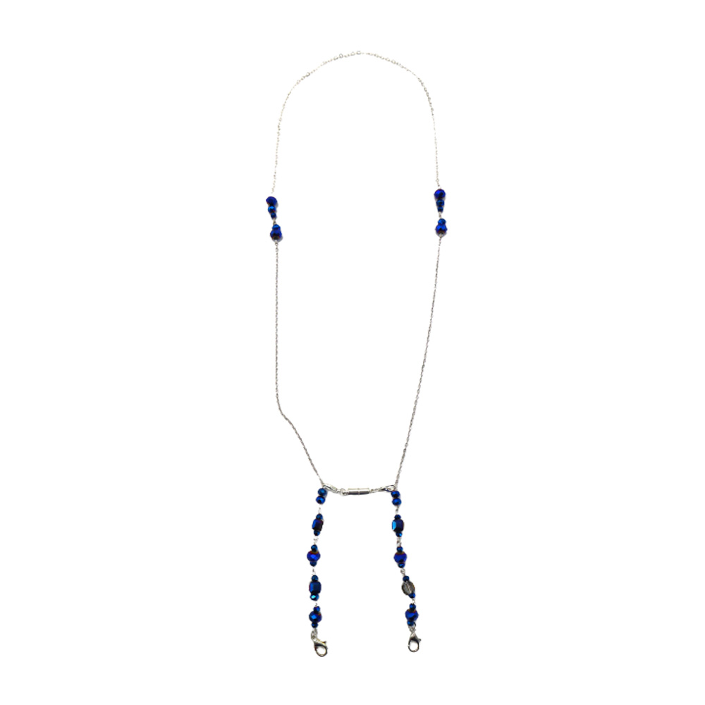 BLUE CUBE MASK CHAIN (MAGNET)