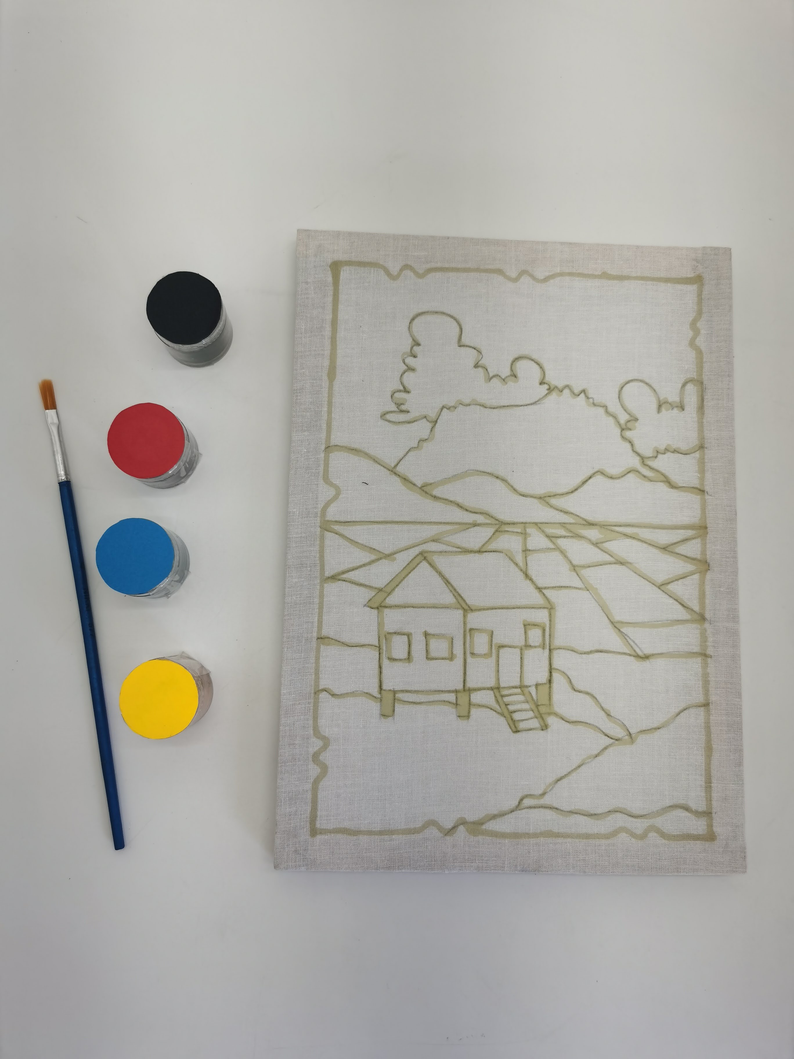 SET LUKISAN BATIK (MOTIF - SAWAH PADI)