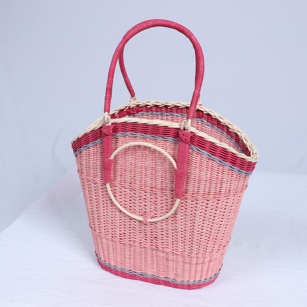 RATTAN BAG (PINK) 38