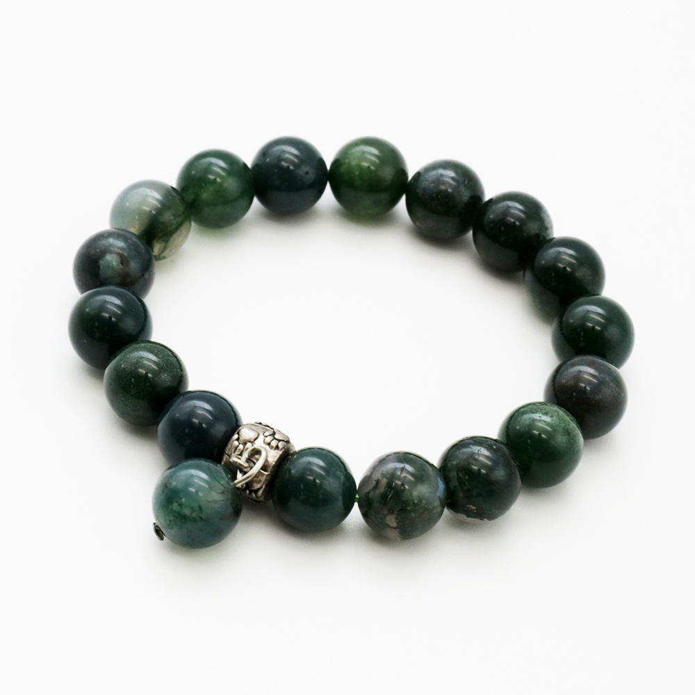 GELANG BATU MOSS AGATE