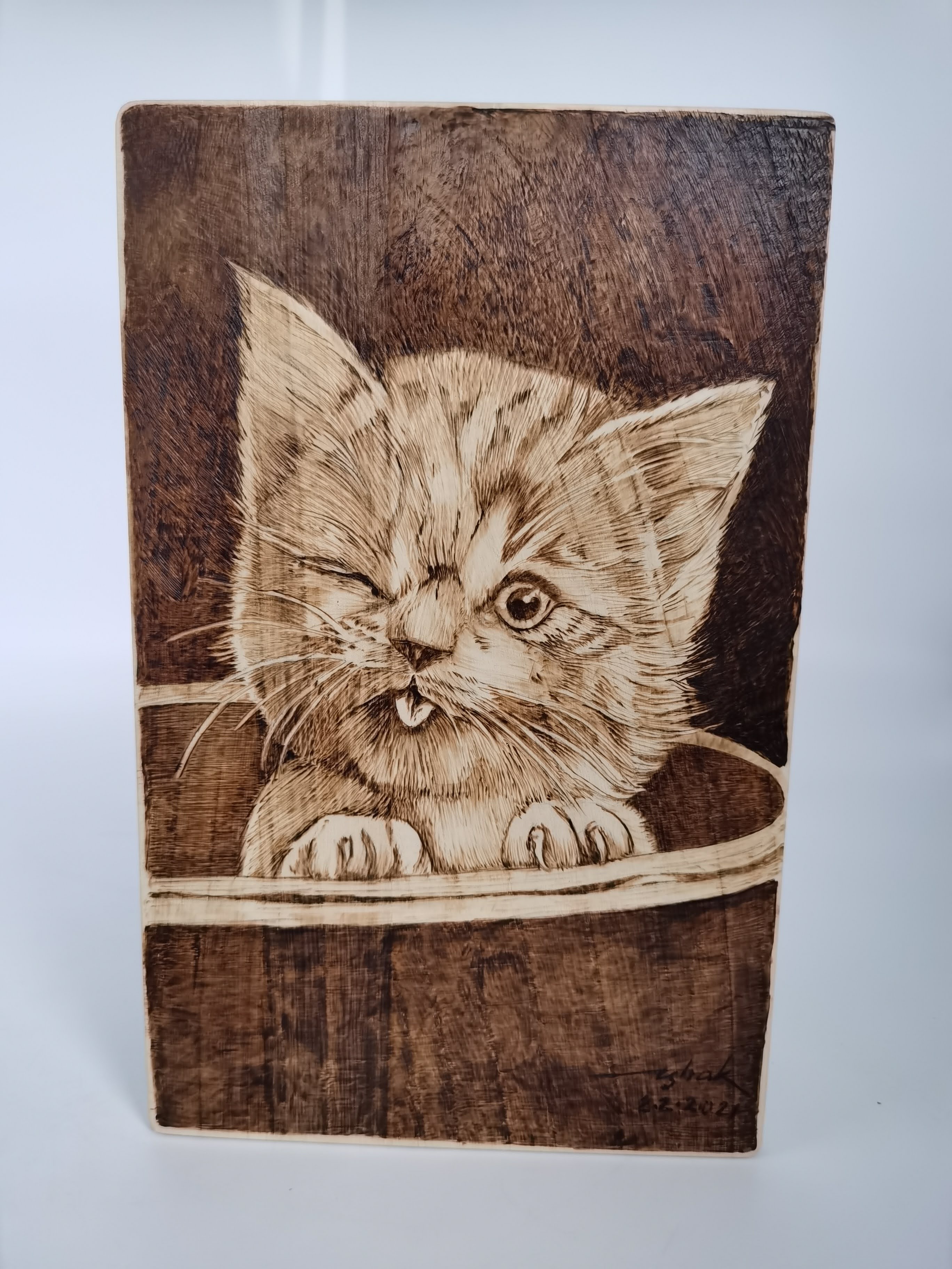 WOOD BURNING - PYROGRAPHY (CAT)