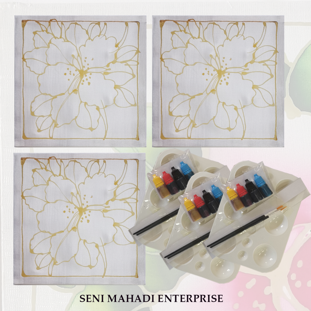 (75) BATIK KIT DIY BUNGA ORKID (COMBO 3)