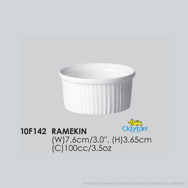 RAMEKIN 3 INCH PLAIN WHITE - 10142