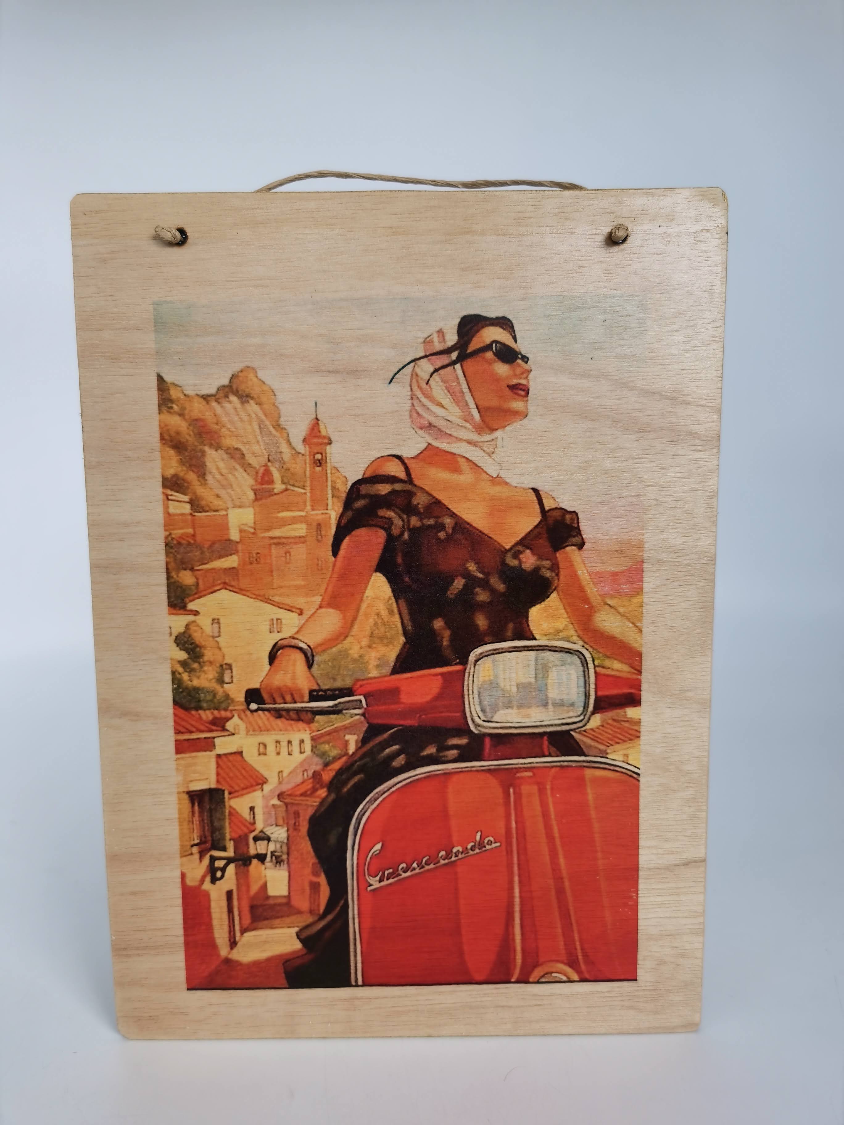 PICTURE TRANSFER (SCOOTER RED WITH WOMAN)