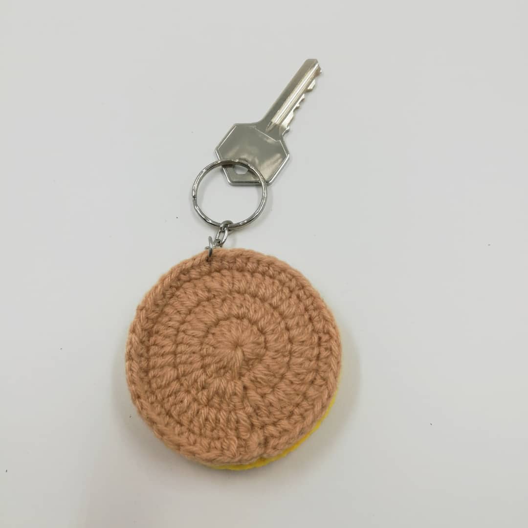 CROCHET COOKIES KEY CHAIN