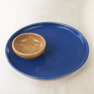 (SET) CERAMIC PLATE + CERAMIC SAMBAL BOWL