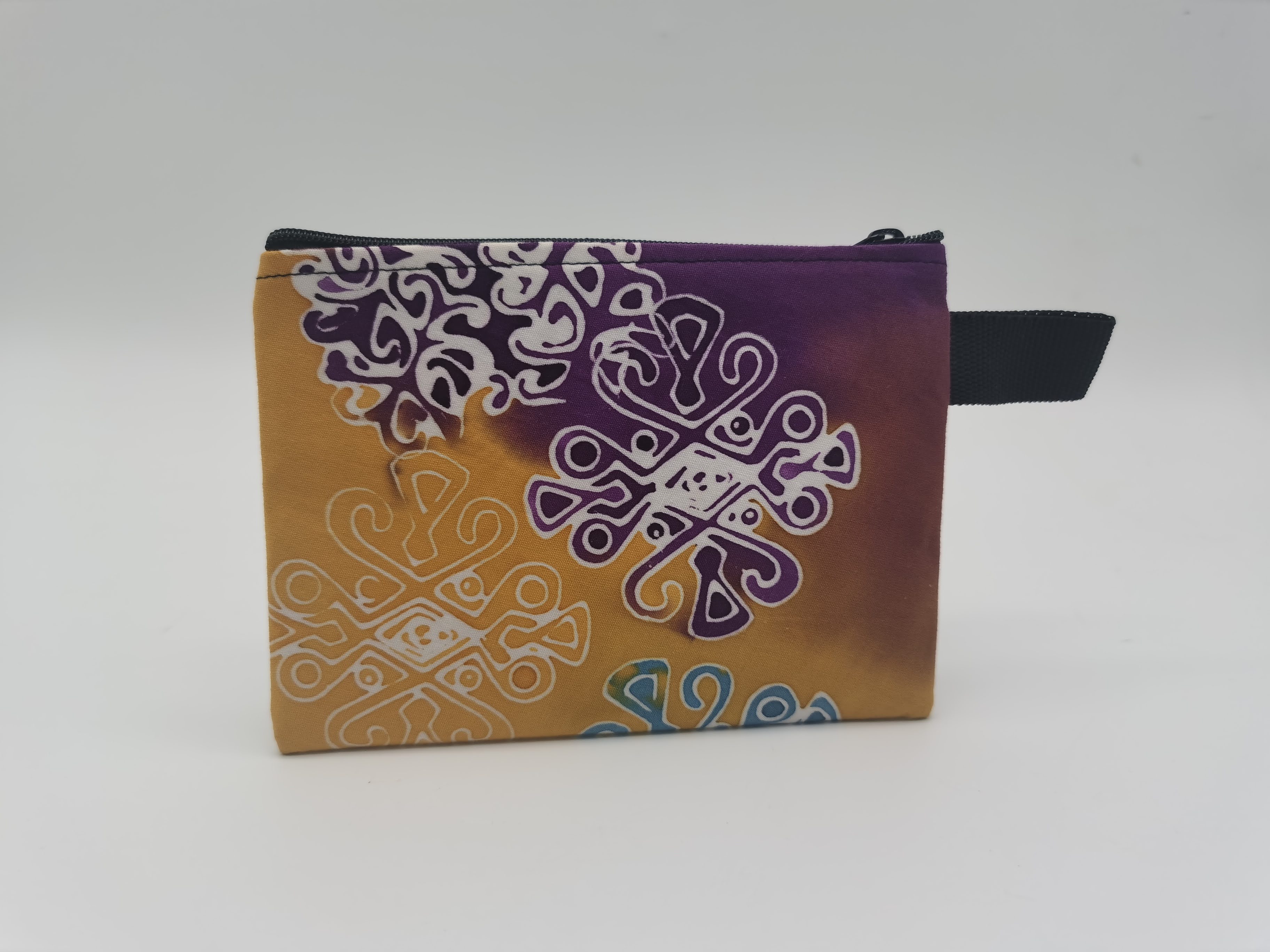 WALLET BATIK COTTON SIZE S  BLUE PURPLEYELLOW