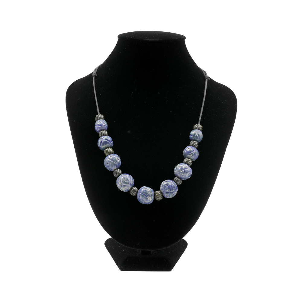 SARAWAK CERAMIC BEADS NECKLACE