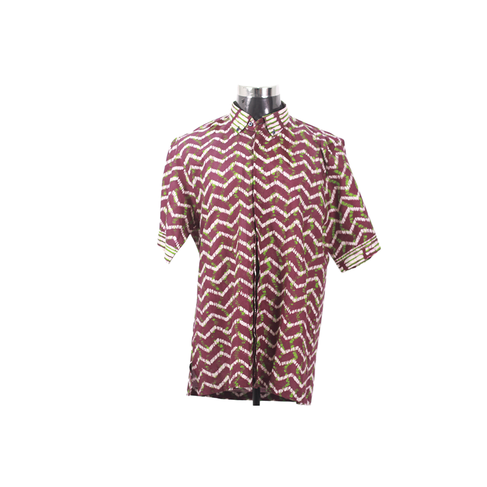 KEMEJA BATIK LELAKI  COTTON LENGAN PENDEK