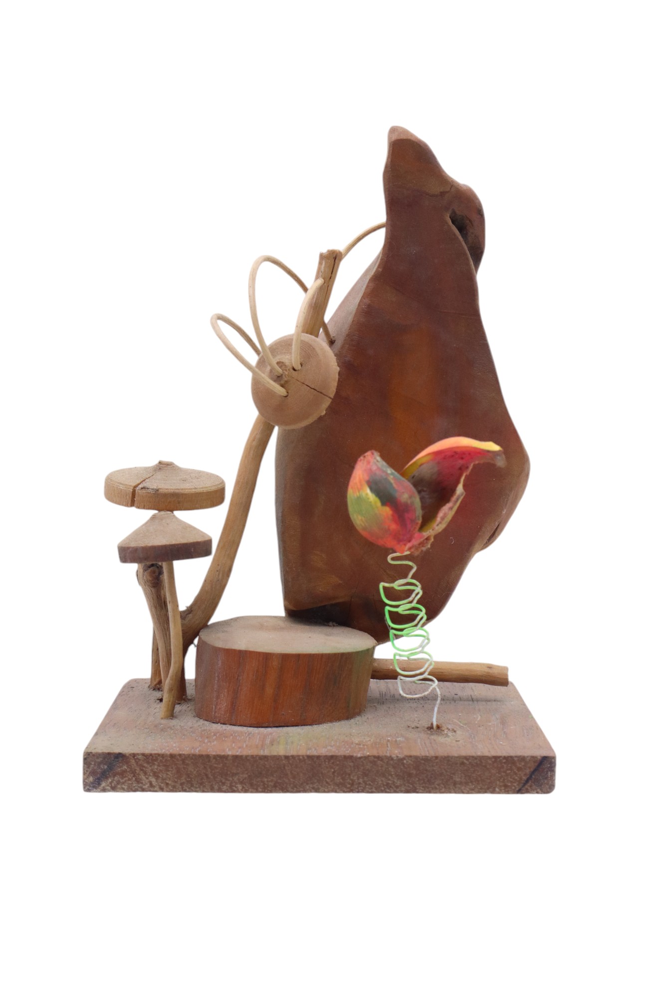 WOOD AND COCONUT SHELL ARCA