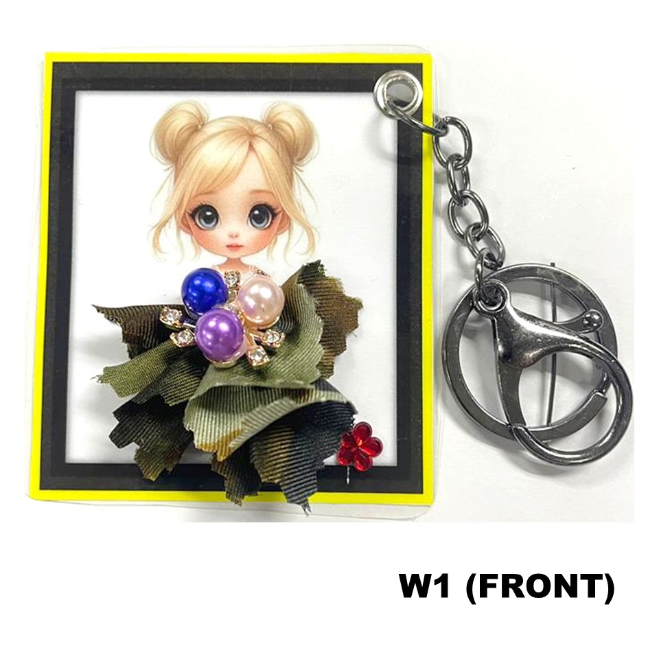 BATIK ALPHABET KEYCHAIN - W